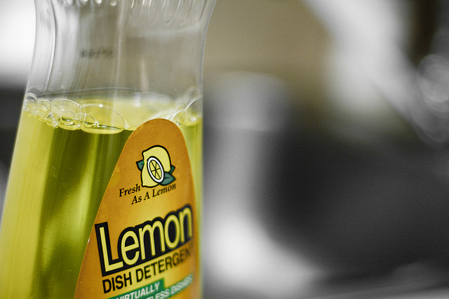 Lemon dish soap photo by Bill Selak